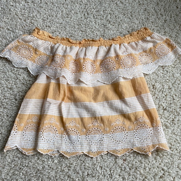 American Eagle Striped Off the Shoulder Top - Picture 3 of 6